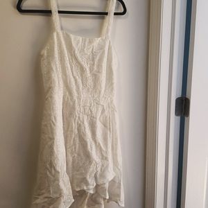 Lulus First Monday White Eyelet Dress Size XS